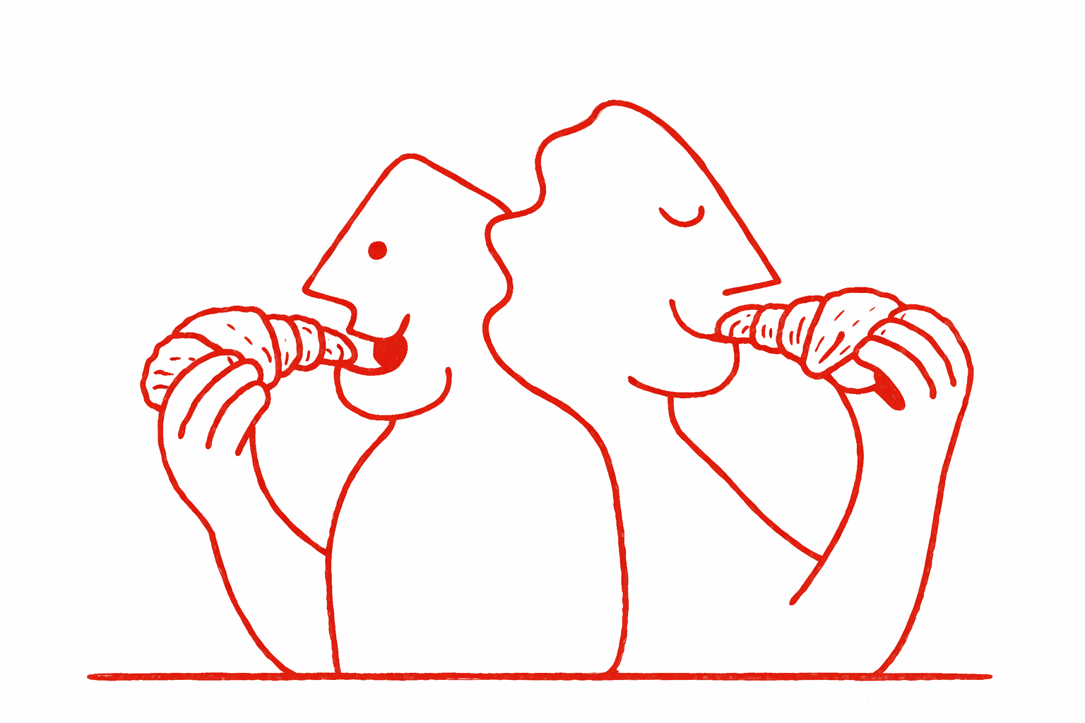 Ilustración lineal de producto artesano